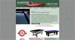 Desktop Screenshot of discountpooltables.ca